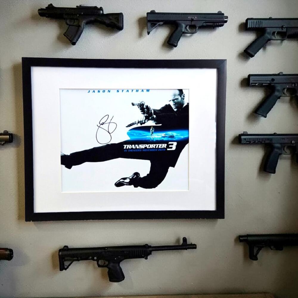 Jason Stratham Transporter Autographed 11X14 Framed & Matted with COA Actor FATF